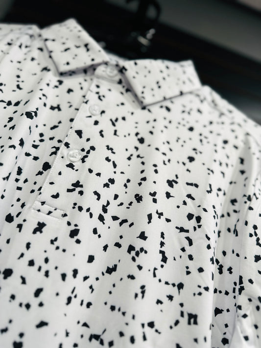 MEN'S SALT & PEPPER POLO