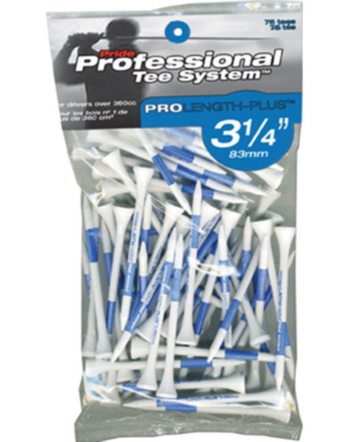 PTS 3-1/4" White Golf Tees 75 ct