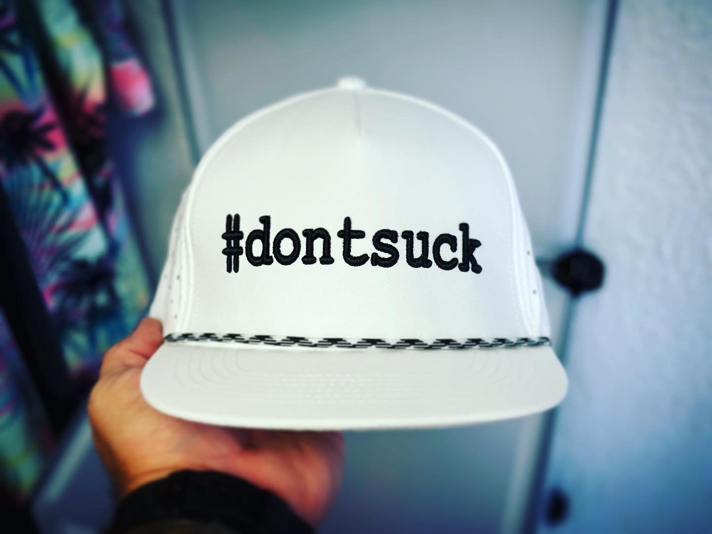 #DONTSUCK DRY-FIT POLYESTER ROPE HAT