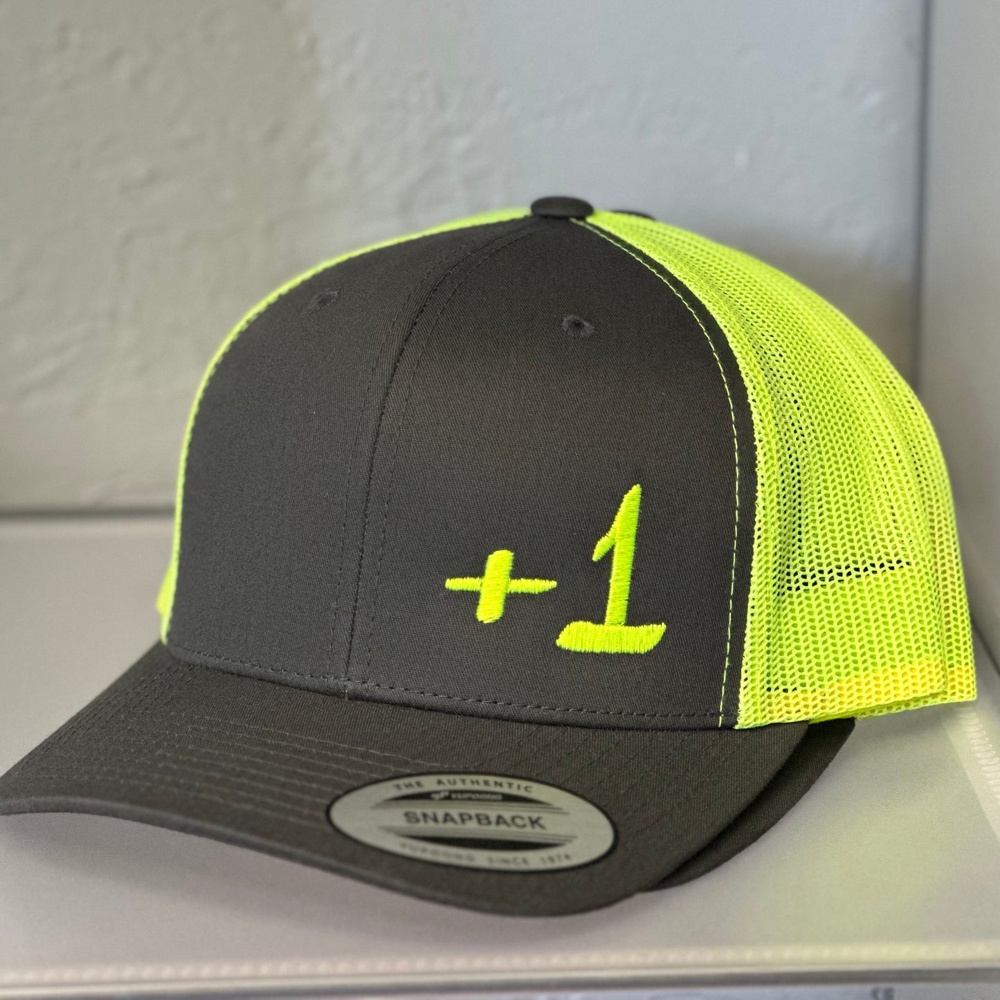 PLUS 1 EMBROIDERED HAT